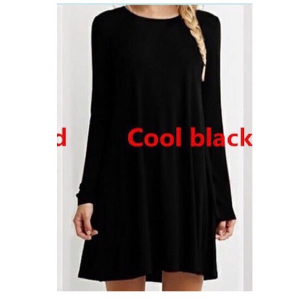 BLACK T SHIRT DRESS NWOT